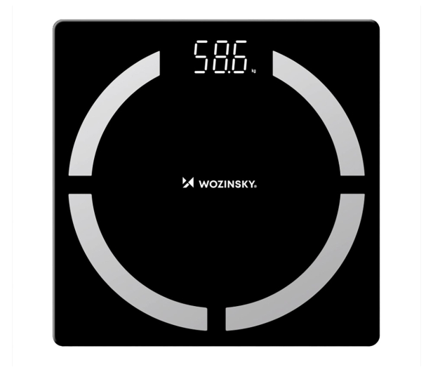 Wozinsky Waga łazienkowainteligentna Bluetooth czarna WIWL-30 - 1487900 - zdjęcie 2